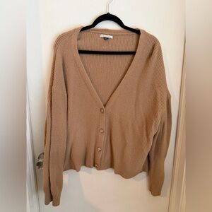 American Eagle Outfitters Camel Cardigan